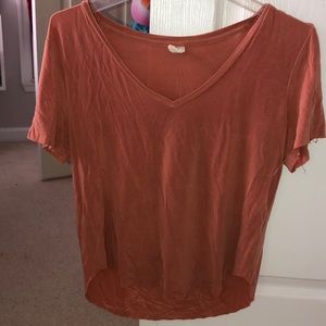 me to we by pacsun rust v neck